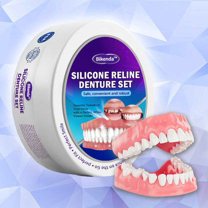 Bikenda™ Silicone Reline Denture Set（🔥𝐋𝐢𝐦𝐢𝐭𝐞𝐝 𝐭𝐢𝐦𝐞 𝐝𝐢𝐬𝐜𝐨𝐮𝐧𝐭 𝐋𝐚𝐬𝐭 𝟑𝟎 𝐦𝐢𝐧𝐮𝐭𝐞𝐬🔥)💎